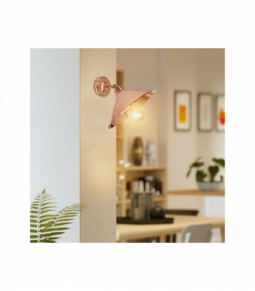 Rose Gold Retro Metal Lamp Electroplated Finish E27 lamp