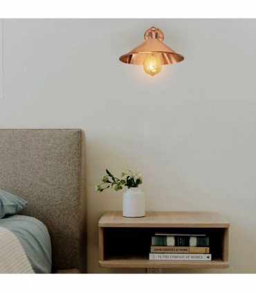 Rose Gold Retro Wall light Sturdy Metal Lamp Finish E27 lamp