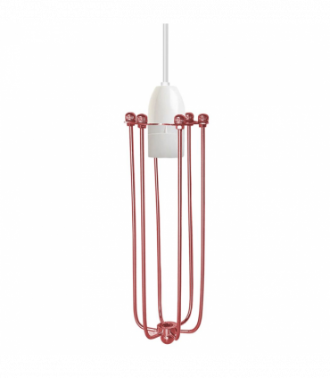 Rose Gold Vintage Industrial Metal Rustic Lampshade Vintage Light Open Wire Frame Lamp Protector Long Cage Shape