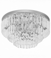 Round Crystal Ceiling Lamp 7 Lights Chandelier Mounted Fixture