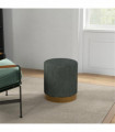 Round Ottoman, Upholstered Foot Stool