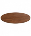 Round Table Top Dark Brown Ø80x1.5 cm Treated Solid Wood Oak
