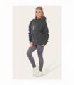 Ruched Sleeves Plus Size Hoodie with Satin Ribbon - Stylish Comfort