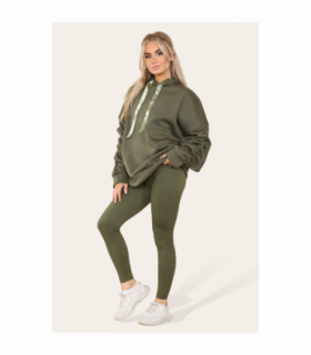 Ruched Sleeves Plus Size Hoodie with Satin Ribbon - Stylish Comfort