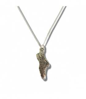 Running Shoe Silver Necklace