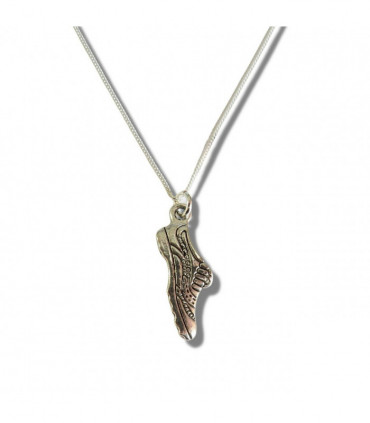 Running Shoe Silver Necklace