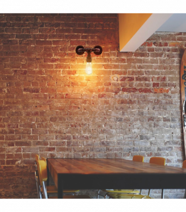 Rustic Red Vintage Industrial Light Holder E27 60W Dimmable NonDimmable Bulb