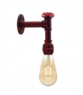 Rustic Red Vintage Industrial Retro arm Water Pipe Lamp Metal Pendant Light