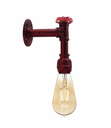 Rustic Red Vintage Industrial Retro arm Water Pipe Lamp Metal Pendant Light