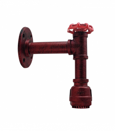 Rustic Red Vintage Industrial Retro arm Water Pipe Lamp Metal Pendant Light