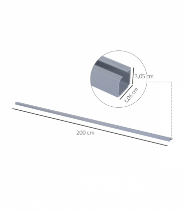 Rustic Sliding Door 6.5 ft Classic Kit Set 2000mm For Single Wooden