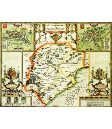 Rutland Historical Map 1000 Piece Jigsaw Puzzle (1610)