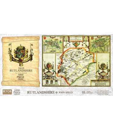 Rutland Historical Map 1000 Piece Jigsaw Puzzle (1610)