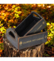SET 2 BLACK WOODEN CRATES
