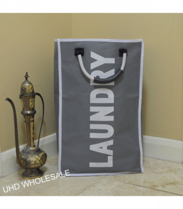 SINGLE Laundry Bag with Metal Handles (Dark Grey)