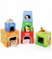 SOKA Stacking Cubes-6 Friends in Farm 0000269