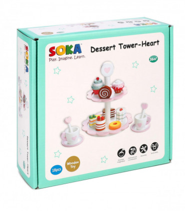 SOKA DESSERT TOWER-HEART 0000276