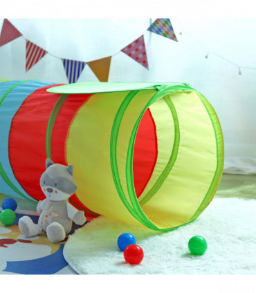 SOKA Play Tunnel Multicoloured Pop Up Jungle Indoor or Outdoor Garden Play Tents for Kids Childrens