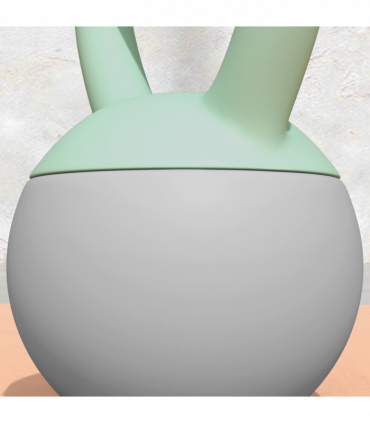 SPORTNOW 10KG Kettlebell with Soft Body and Non-Slip Handle, Grey and Green