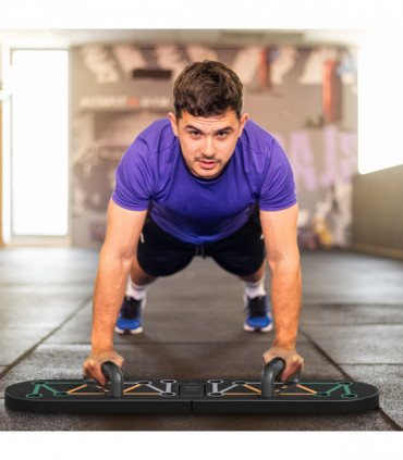 SPORTNOW 11-in-1 Foldable Push Up Board, Press Up Handles for Home Gym