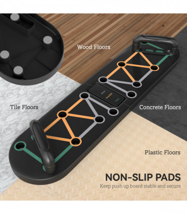 SPORTNOW 11-in-1 Foldable Push Up Board, Press Up Handles for Home Gym