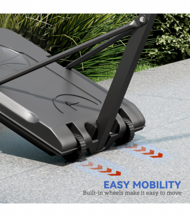 SPORTNOW 146-236cm Adjustable Basketball Hoop Outdoor, Portable on Wheels