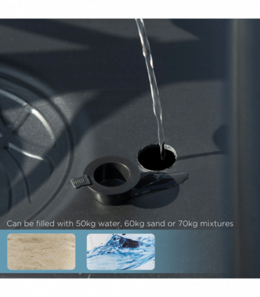 SPORTNOW 2.1-2.6m Basketball Hoop and Stand w/ Weighted Base, Wheels, White