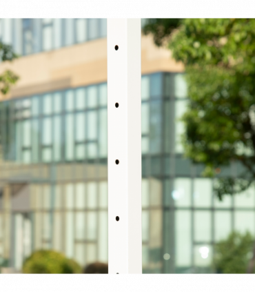 SPORTNOW 2.1-2.6m Basketball Hoop and Stand w/ Weighted Base, Wheels, White