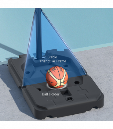 SPORTNOW 2.3-3.05m Basketball Hoop and Stand with Weighted Base and Wheels