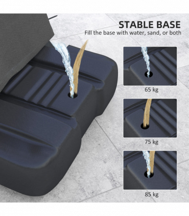 SPORTNOW 2.45-3.05m Portable Basketball Hoop and Stand with Wheels, Red