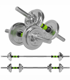 SPORTNOW 20kg 2-in-1 Adjustable Weights Dumbbells Set for Home Gym