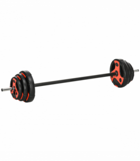SPORTNOW 20kg Adjustable Barbell Weights Set for Home Gym Strength Training