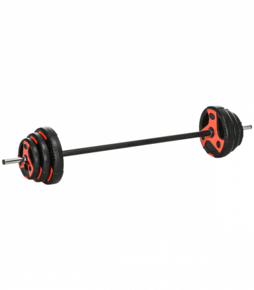 SPORTNOW 20kg Adjustable Barbell Weights Set for Home Gym Strength Training