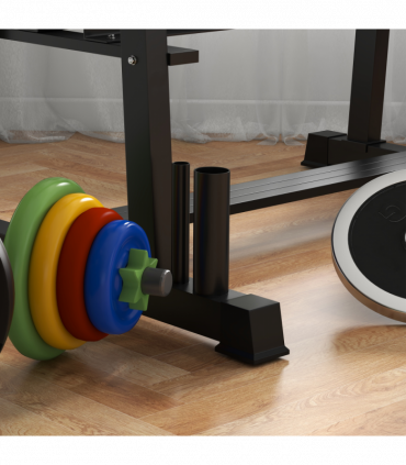 SPORTNOW 3-Tier Dumbbell Rack for Dumbbells, Kettlebells&Plates (Rack Only)