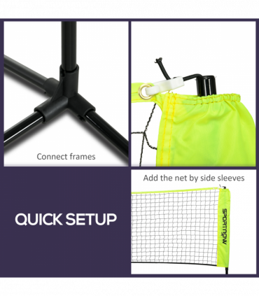 SPORTNOW 3m Badminton Net, Adjustable Sports Net for Tennis, Volleyball