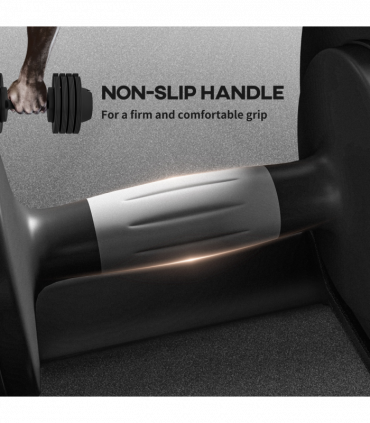 SPORTNOW 4-in-1 Adjustable Dumbbells Weights Set, 7KG 13KG 18KG 24KG