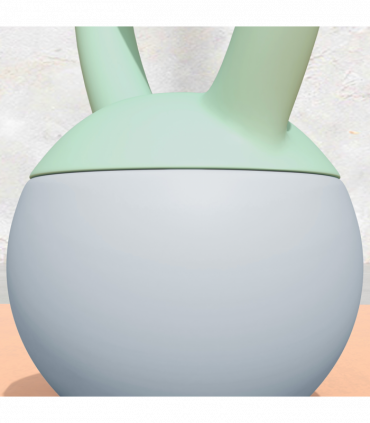 SPORTNOW 4KG Kettlebell with Soft Body and Non-Slip Handle, Grey and Green