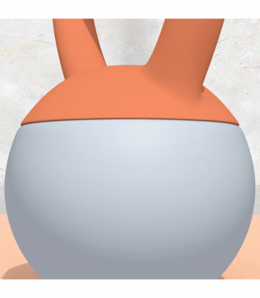 SPORTNOW 4KG Kettlebell with Soft Body and Non-Slip Handle, Orange and Grey