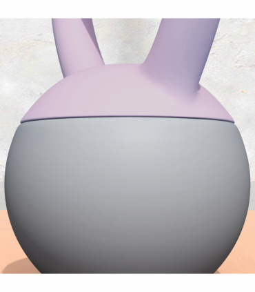 SPORTNOW 4KG Kettlebell with Soft Body and Non-Slip Handle, Purple and Grey