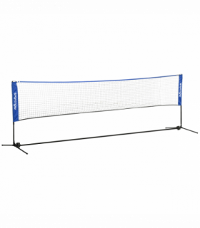 SPORTNOW 4m Badminton Net, Adjustable Sports Net for Tennis, Volleybal, Blue