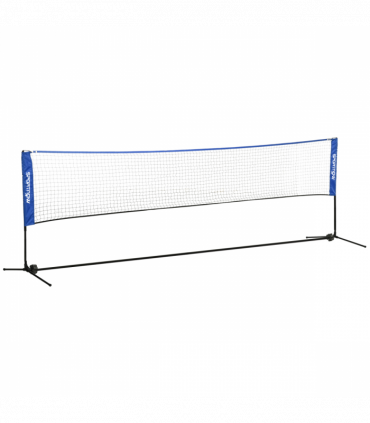 SPORTNOW 4m Badminton Net, Adjustable Sports Net for Tennis, Volleybal, Blue