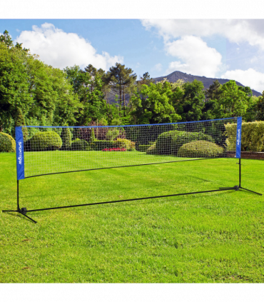 SPORTNOW 4m Badminton Net, Adjustable Sports Net for Tennis, Volleybal, Blue