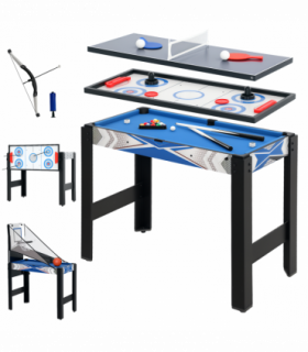 SPORTNOW 5 in 1 Multi Games Table Combo Sports Game Table for Kids, Blue