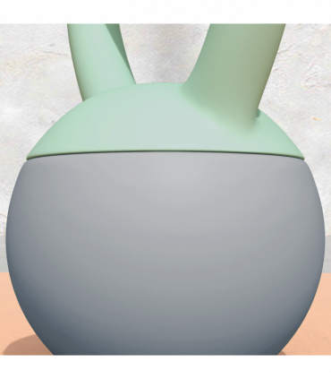 SPORTNOW 6KG Kettlebell with Soft Body and Non-Slip Handle, Grey and Green