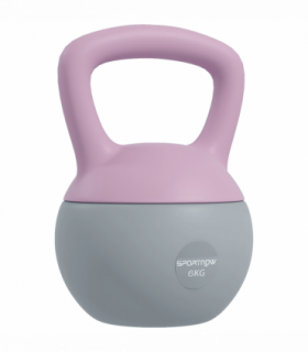 SPORTNOW 6KG Kettlebell with Soft Body and Non-Slip Handle, Purple and Grey