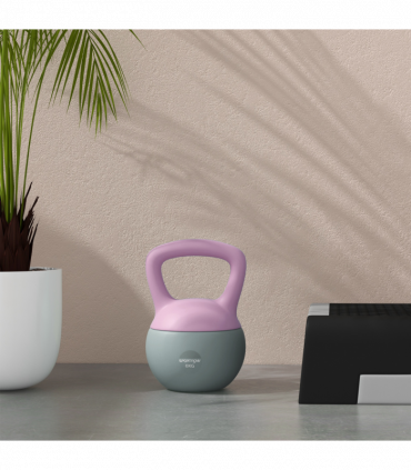 SPORTNOW 6KG Kettlebell with Soft Body and Non-Slip Handle, Purple and Grey