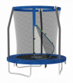 SPORTNOW 6ft Outdoor Trampoline with Safety Enclosure Net, Blue