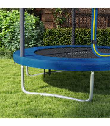 SPORTNOW 6ft Outdoor Trampoline with Safety Enclosure Net, Blue