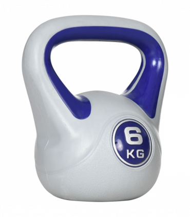SPORTNOW 6kg Kettle Bell with Handle for Home Gym, Purple and Grey