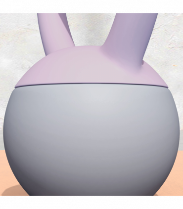 SPORTNOW 8KG Kettlebell with Soft Body and Non-Slip Handle, Purple and Grey